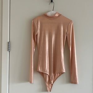 Zara Pink Shimmer Bodysuit